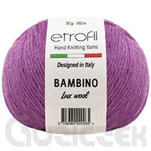Włóczka Etrofil Bambino Lux Wool 70315 ciemny różowy