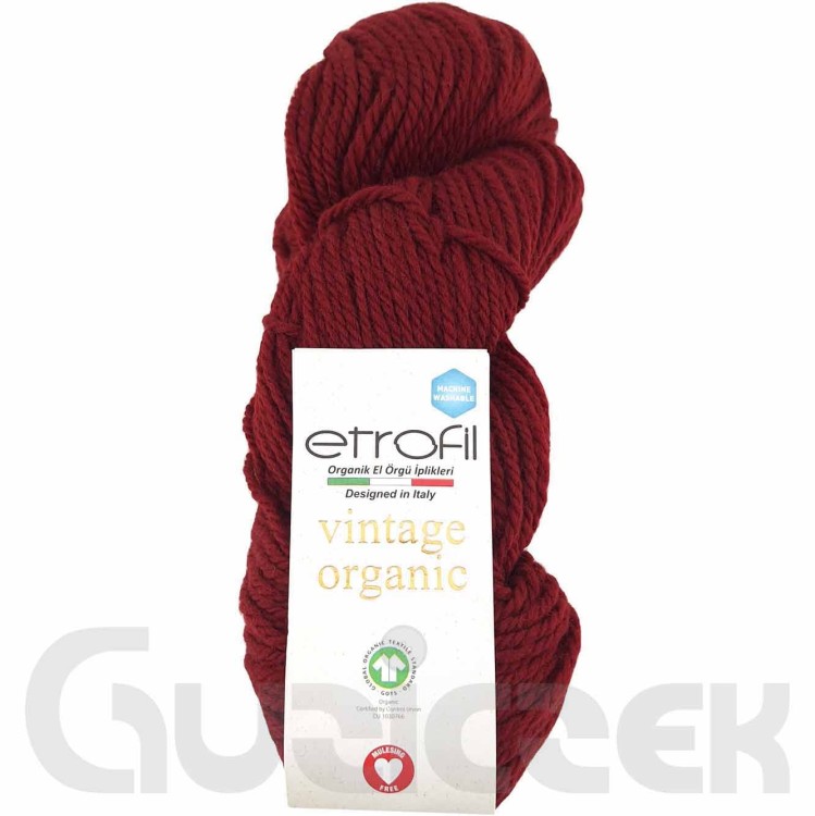 Włóczka Etrofil Vintage Organic 73229 bordowy