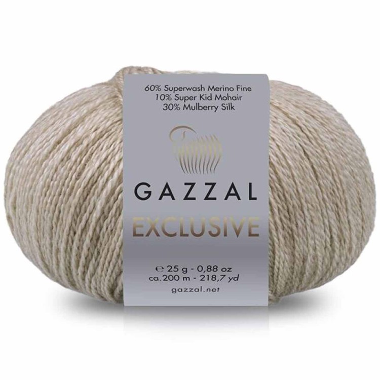 Włóczka Gazzal Exclusive 9901 piaskowy