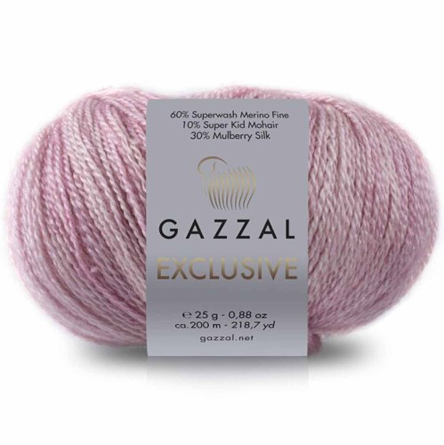 Włóczka Gazzal Exclusive 9903 jasny róż