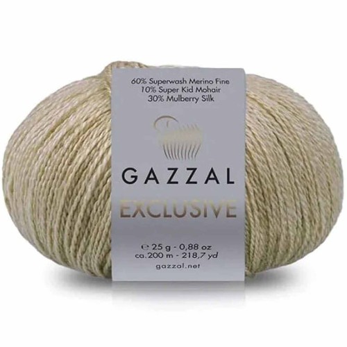 Włóczka Gazzal Exclusive 9904 beżowy