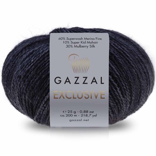 Włóczka Gazzal Exclusive 9906 grafitowy