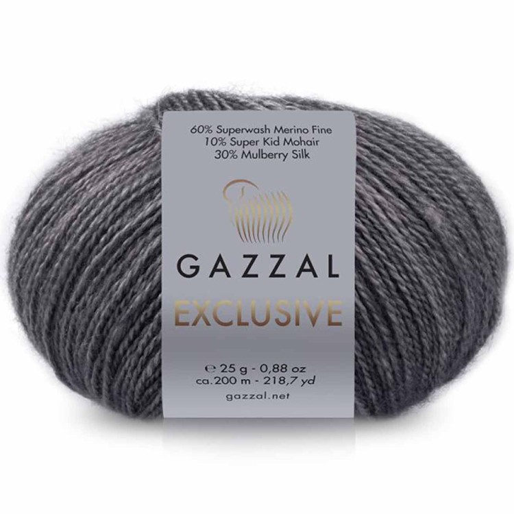 Włóczka Gazzal Exclusive 9908 szary