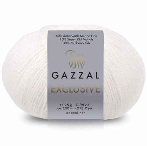 Włóczka Gazzal Exclusive 9909 ecru