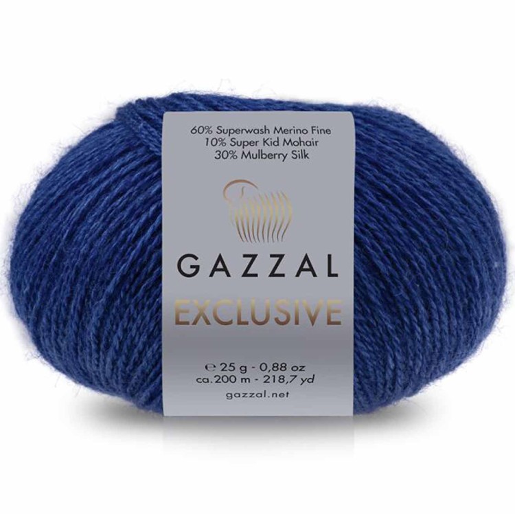 Włóczka Gazzal Exclusive 9911 chabrowy