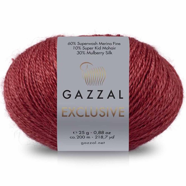 Włóczka Gazzal Exclusive 9912 czerwona cegła