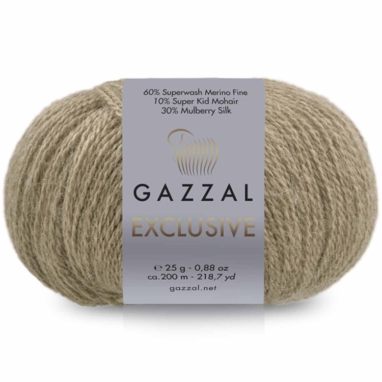 Włóczka Gazzal Exclusive 9925 oliwkowy