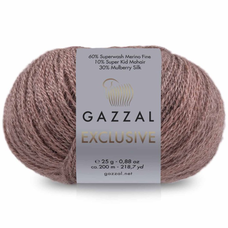 Włóczka Gazzal Exclusive 9926 brązowy