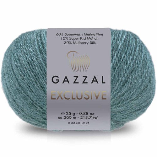 Włóczka Gazzal Exclusive 9935 szmaragdowy