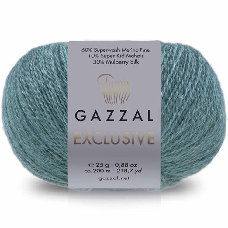 Włóczka Gazzal Exclusive 9935 szmaragdowy