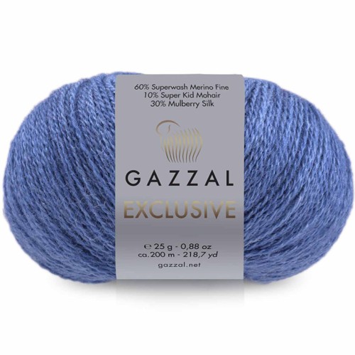 Włóczka Gazzal Exclusive 9937 niebieski