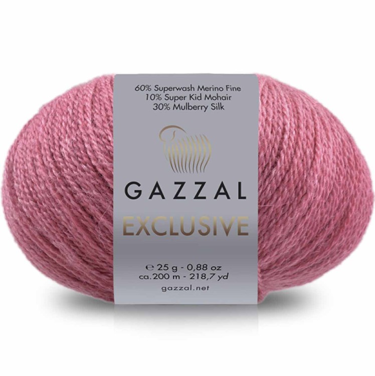 Włóczka Gazzal Exclusive 9944 różowy