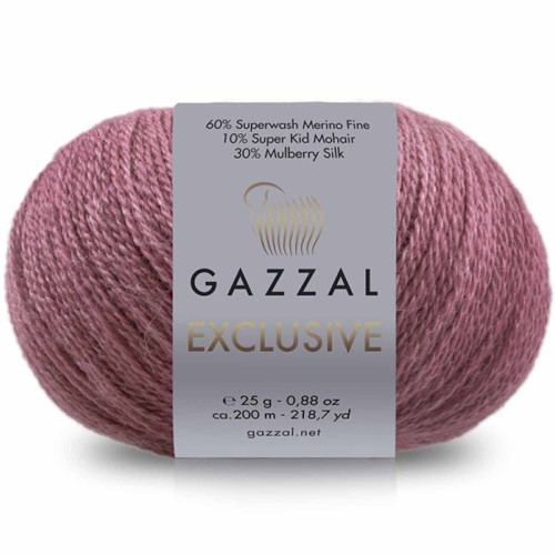 Włóczka Gazzal Exclusive 9945 antyczny róż