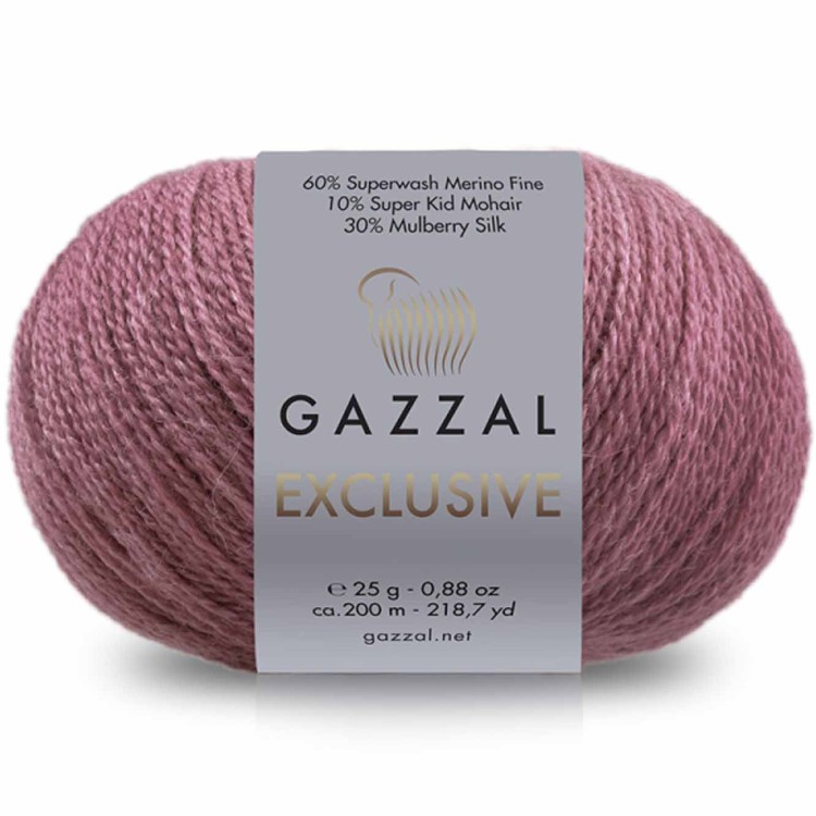 Włóczka Gazzal Exclusive 9945 antyczny róż