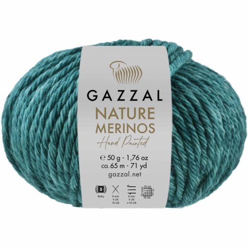 Włóczka Gazzal Nature Merinos 8301 morski