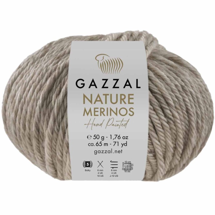 Włóczka Gazzal Nature Merinos 8311 beżowy
