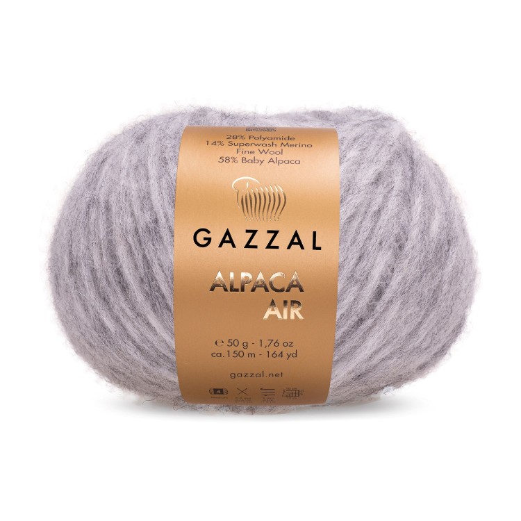 Włóczka Gazzal Alpaca Air 79 szary