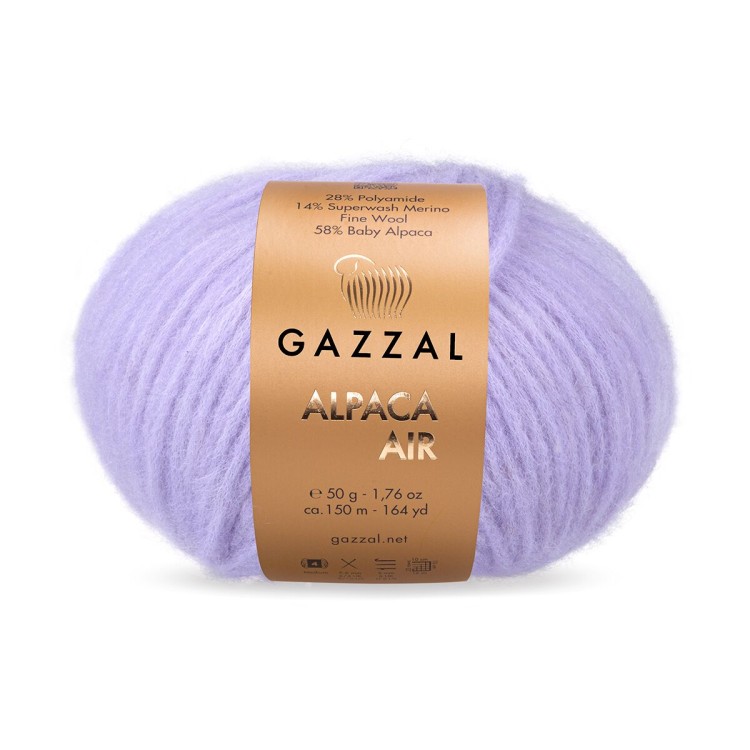 Włóczka Gazzal Alpaca Air 89 liliowy