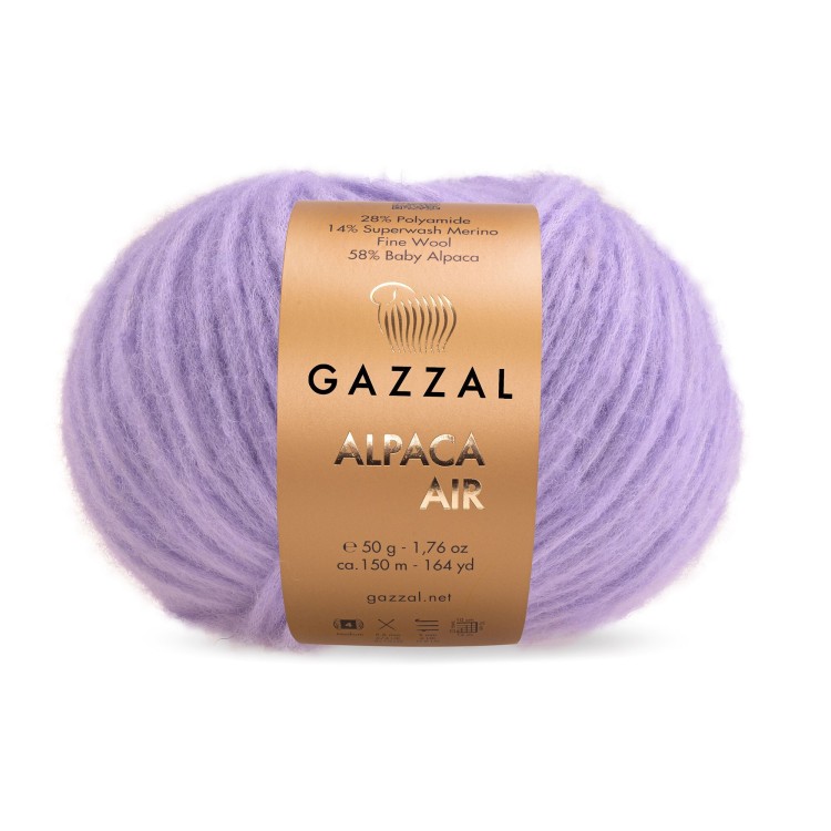 Włóczka Gazzal Alpaca Air 90 fioletowy