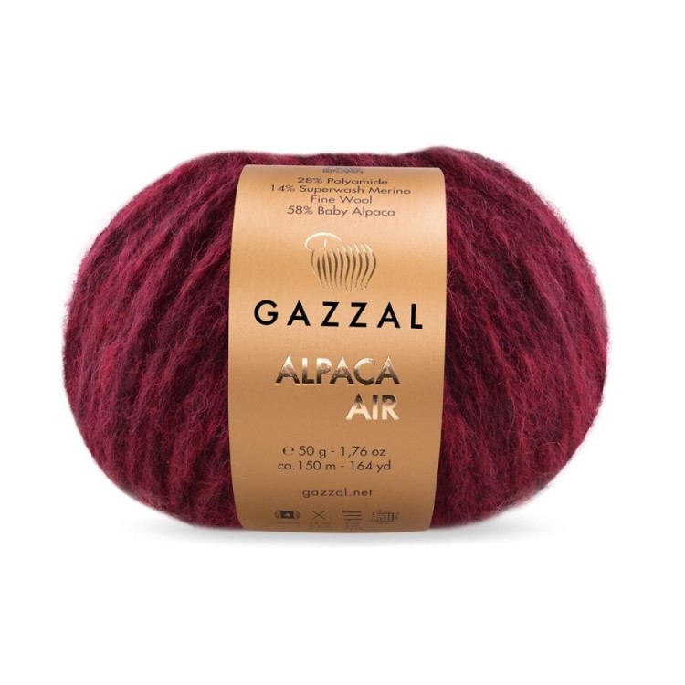 Włóczka Gazzal Alpaca Air 108 bordowy