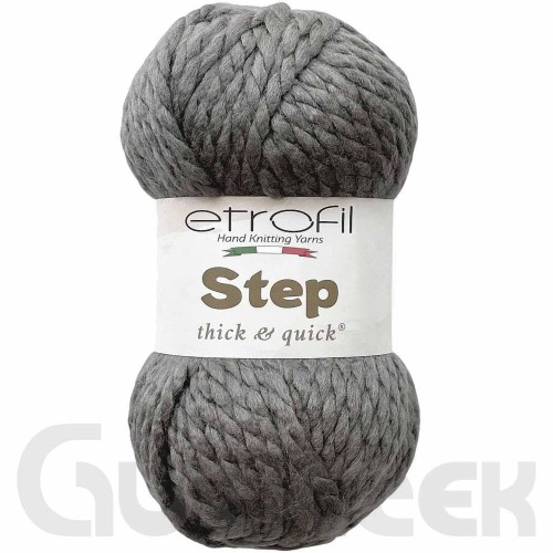 Włóczka Etrofil Step 79054 ciemny szary