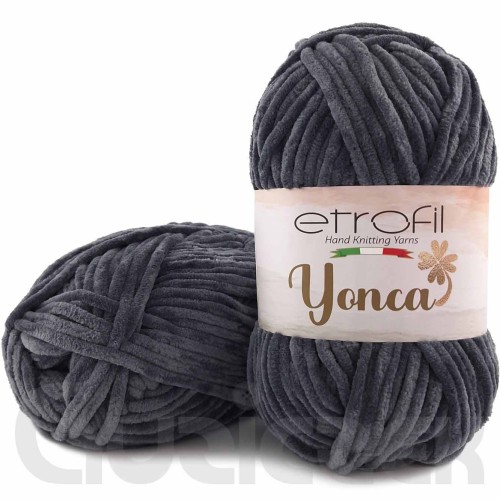 Włóczka Etrofil Yonca 70091 ciemny szary