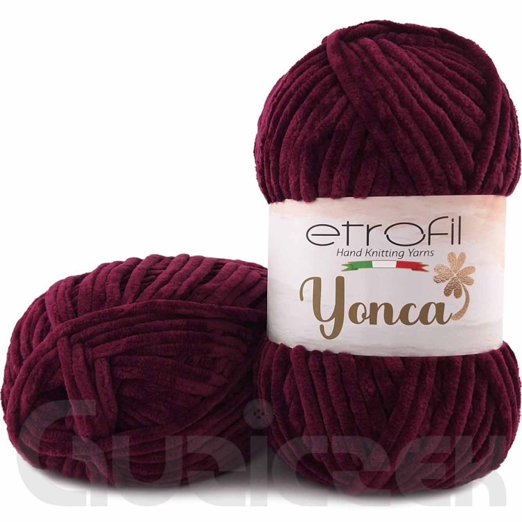 Włóczka Etrofil Yonca 70609 bakłażanowy