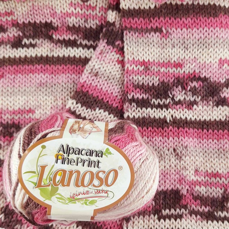 Włóczka Lanoso Alpacana Fine Print 806