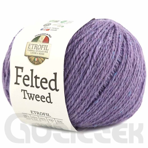 Włóczka Etrofil Felted Tweed 76138 jasny fioletowy