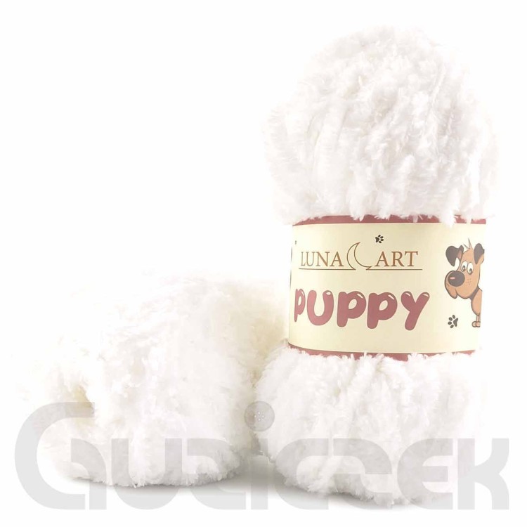 Włóczka Luna Art Puppy 130-01 biały
