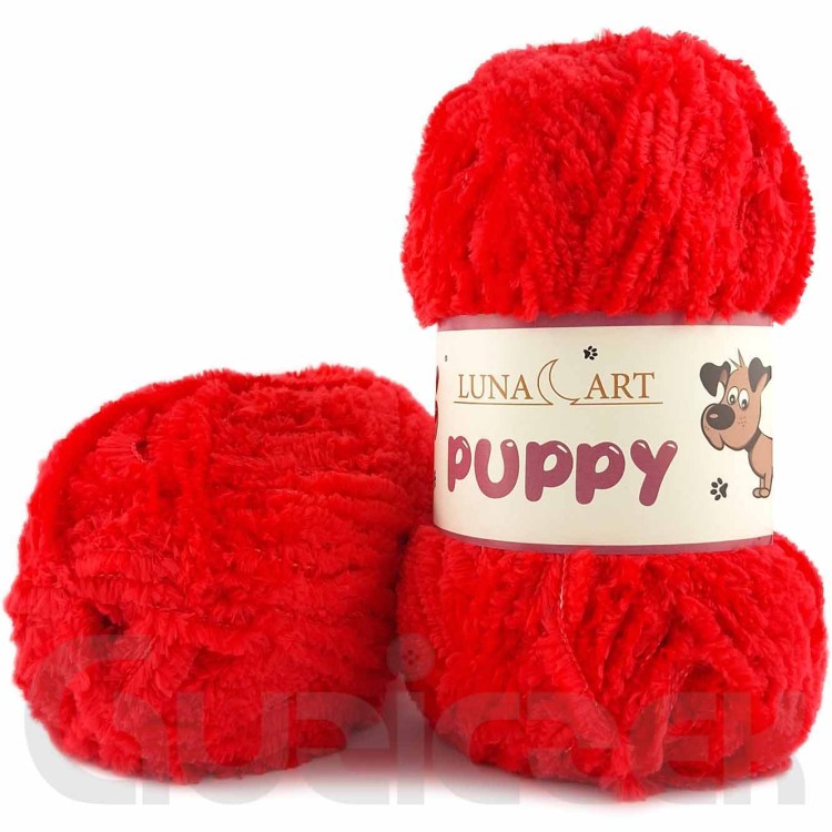 Włóczka Luna Art Puppy 130-08 czerwony