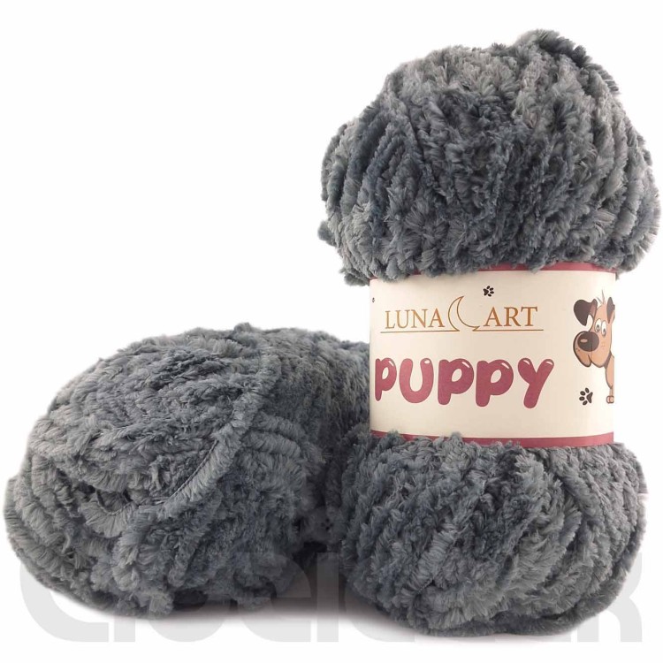 Włóczka Luna Art Puppy 130-09 ciemny szary