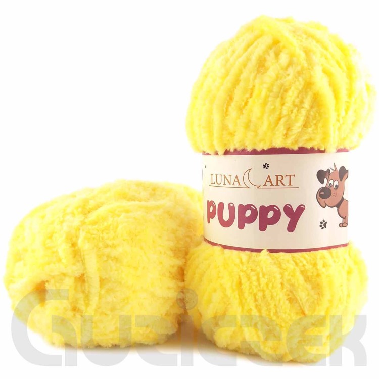 Włóczka Luna Art Puppy 130-14 cytrynowy