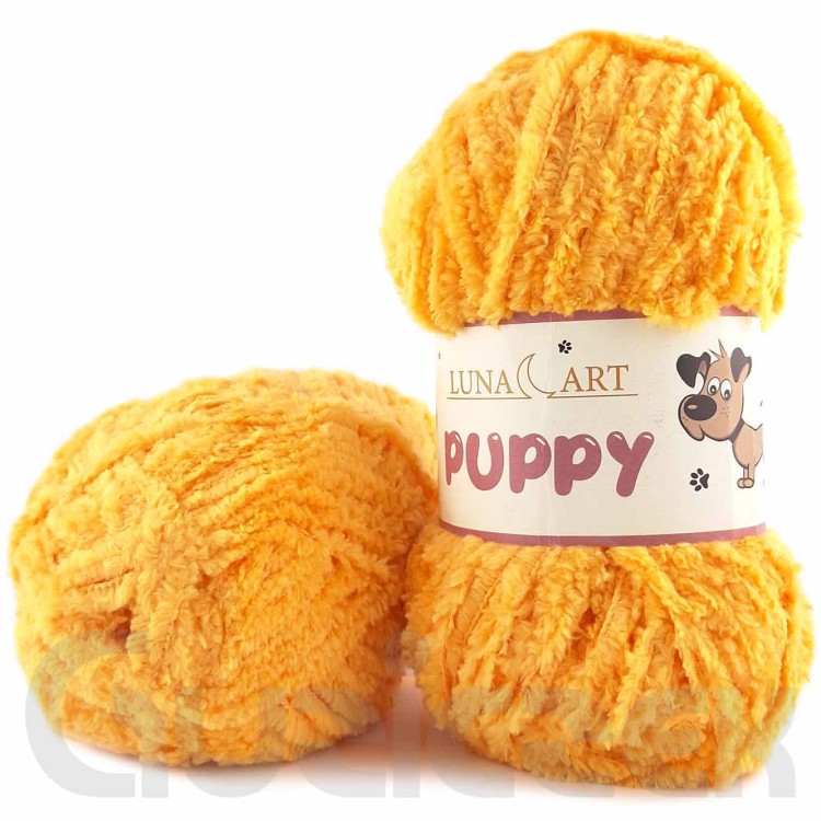 Włóczka Luna Art Puppy 130-38 ciemny żółty