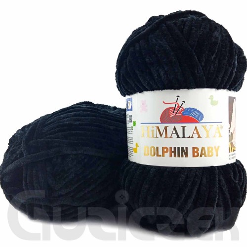 Włóczka Himalaya Dolphin Baby 80311 czarny