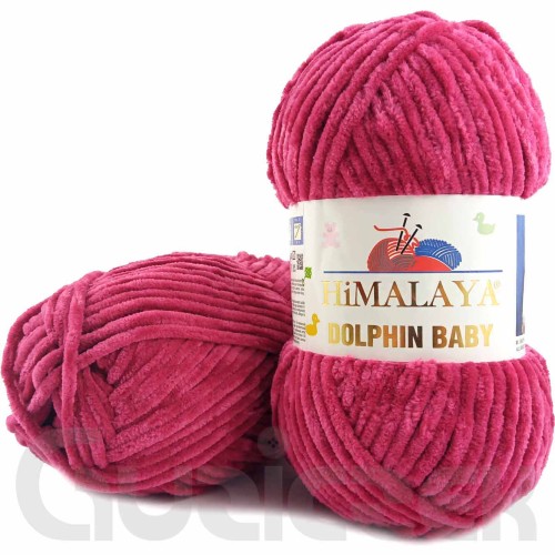 Włóczka Himalaya Dolphin Baby 80310 ciemny amarantowy