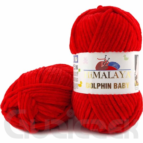 Włóczka Himalaya Dolphin Baby 80318 czerwony