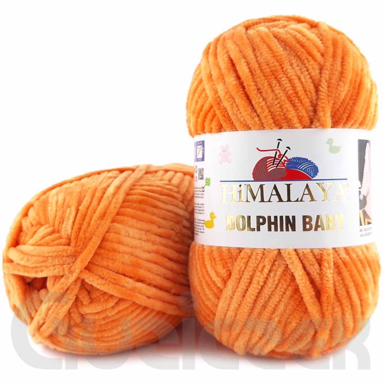 Włóczka Himalaya Dolphin Baby 80316 pomarańczowy