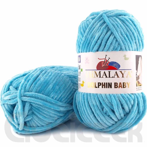 Włóczka Himalaya Dolphin Baby 80315 lazurowy