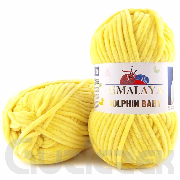 Włóczka Himalaya Dolphin Baby 80313 żółty