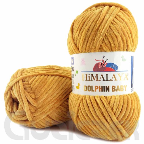 Włóczka Himalaya Dolphin Baby 80330 musztardowy