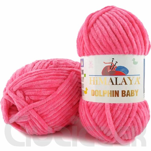 Włóczka Himalaya Dolphin Baby 80324 intensywny różowy