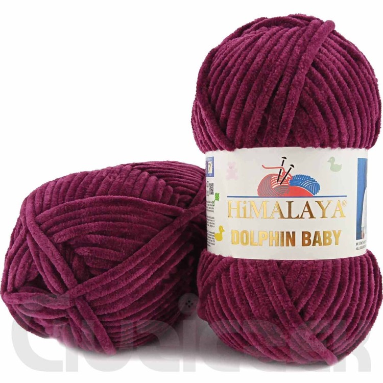 Włóczka Himalaya Dolphin Baby 80339 bakłażanowy