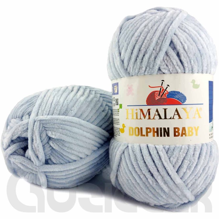 Włóczka Himalaya Dolphin Baby 80344 brudny błękitny