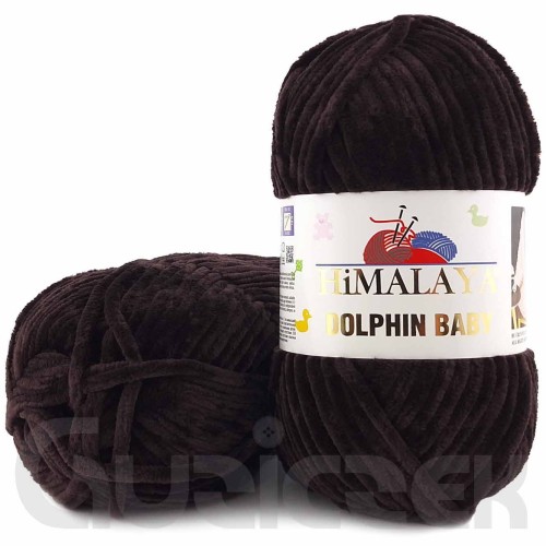 Włóczka Himalaya Dolphin Baby 80343 gorzka czekolada