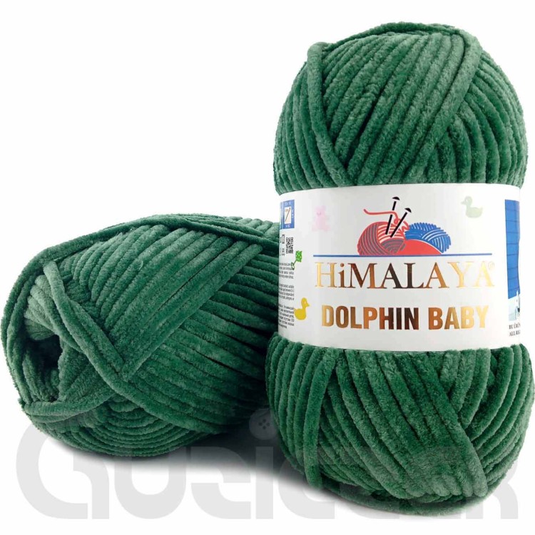 Włóczka Himalaya Dolphin Baby 80360 zgniła zieleń