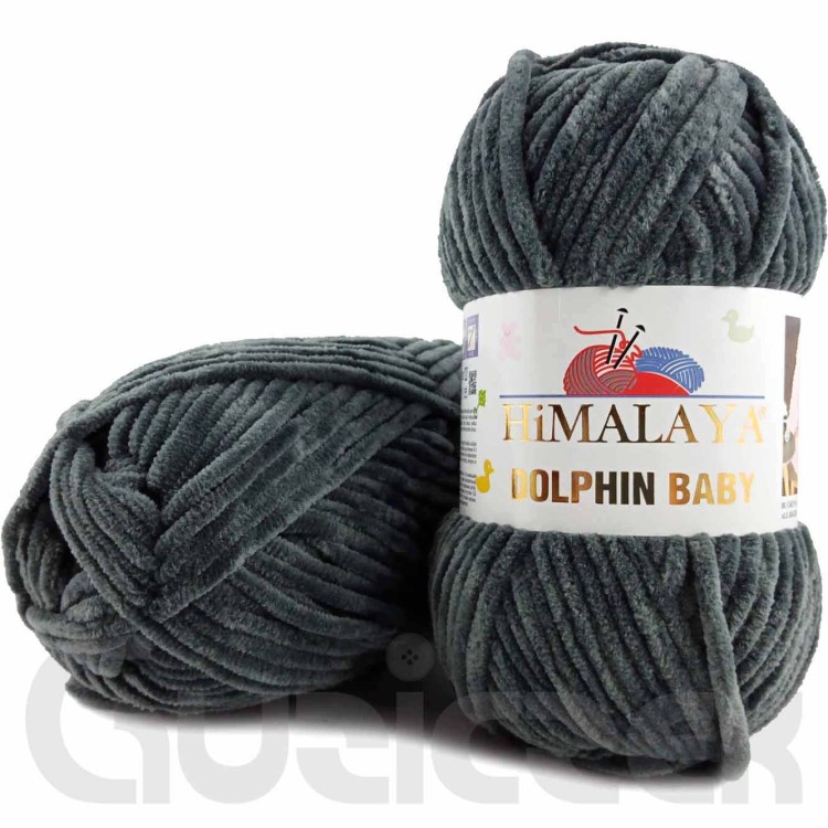 Włóczka Himalaya Dolphin Baby 80367 szarozielony