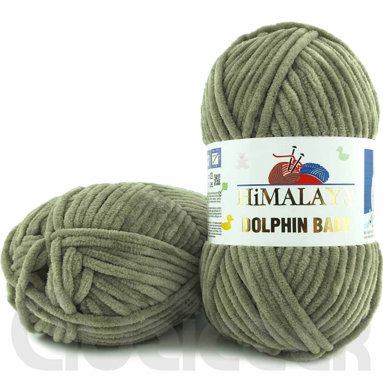 Włóczka Himalaya Dolphin Baby 80376 oliwkowobeżowy