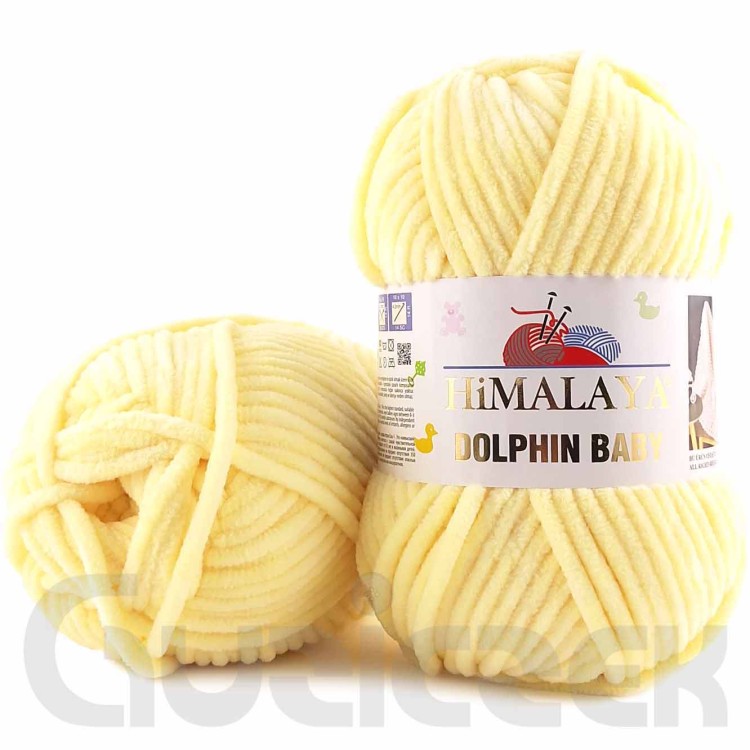 Włóczka Himalaya Dolphin Baby 80383 pastelowy żółty