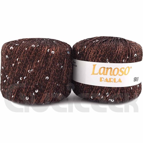 Włóczka Lanoso Parla 3636 brązowy